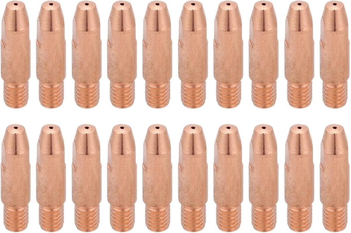 20 Stuks Koper Contactpunten voor Lassen, MIG Lasdoppen en Contactpunten voor Lasbranders (1mm)
