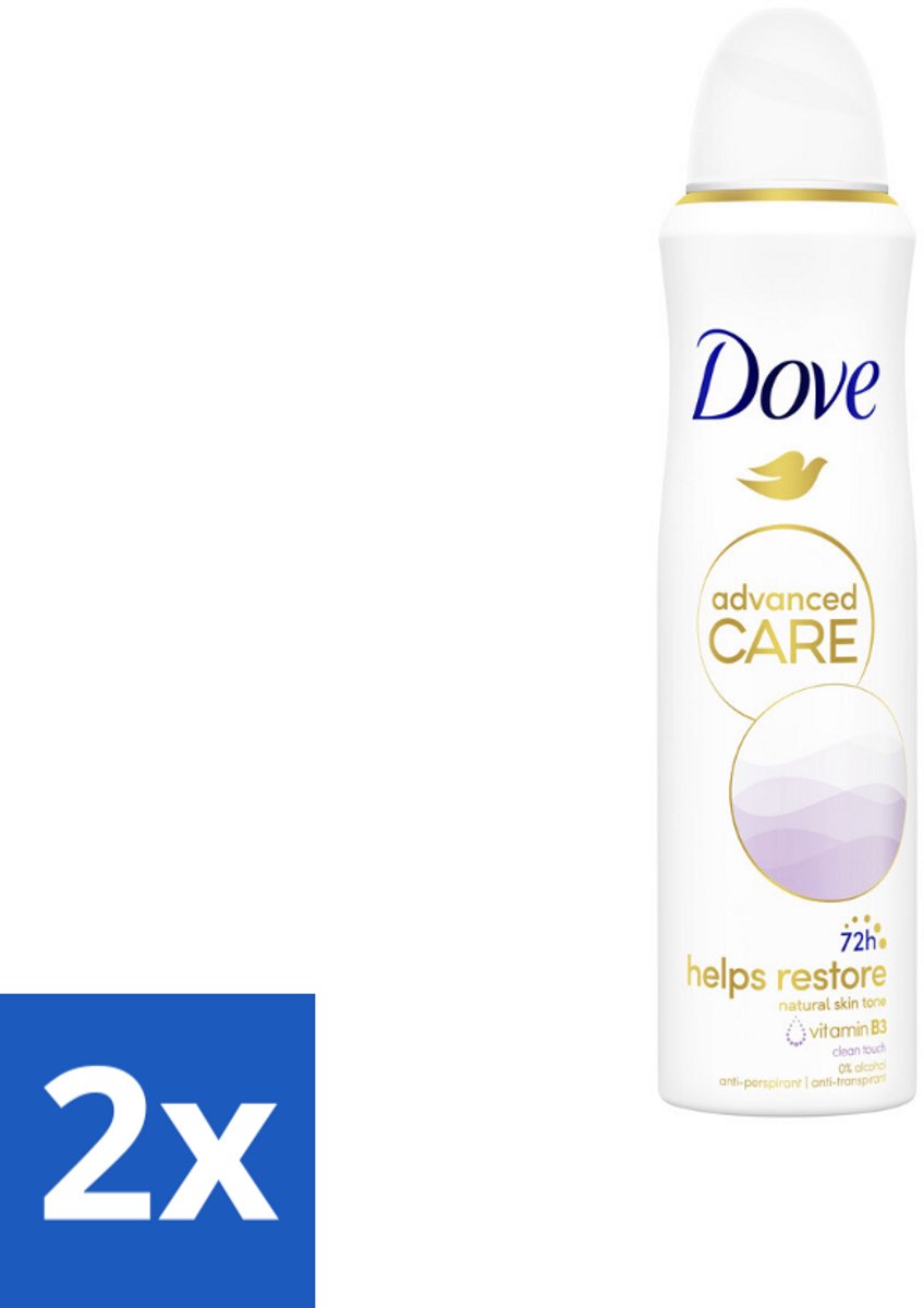 2 x Dove – Deodorant Spray – Clean Touch – 150 ml - Anti-transpirant - Deodorant Spray - Zweetbestendig - Geurbestendig - Huidverzorgend