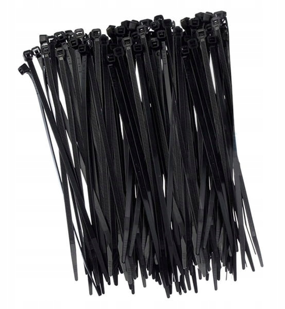 Zwarte kabelbinders 200 mm x 7,6 mm - 100 stuks