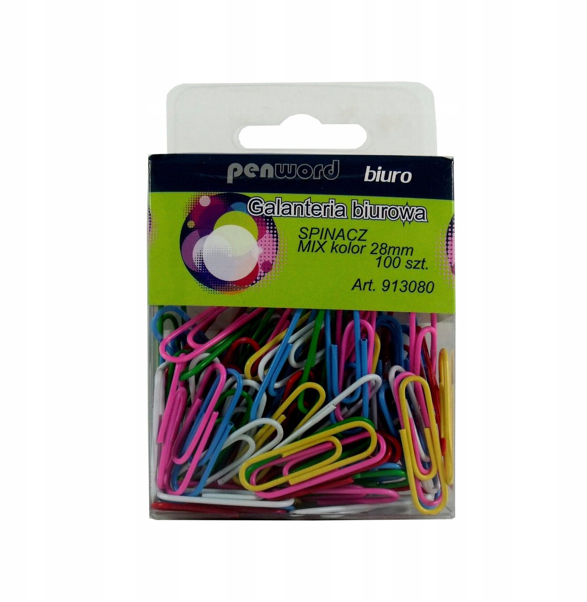 PENWORD Kantoormachines 28mm Mix Kleuren 100 Stuks in Doos
