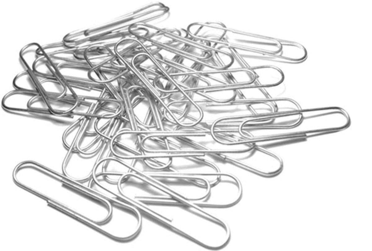 Bureauclips Staal 25 mm - 100 Stuks
