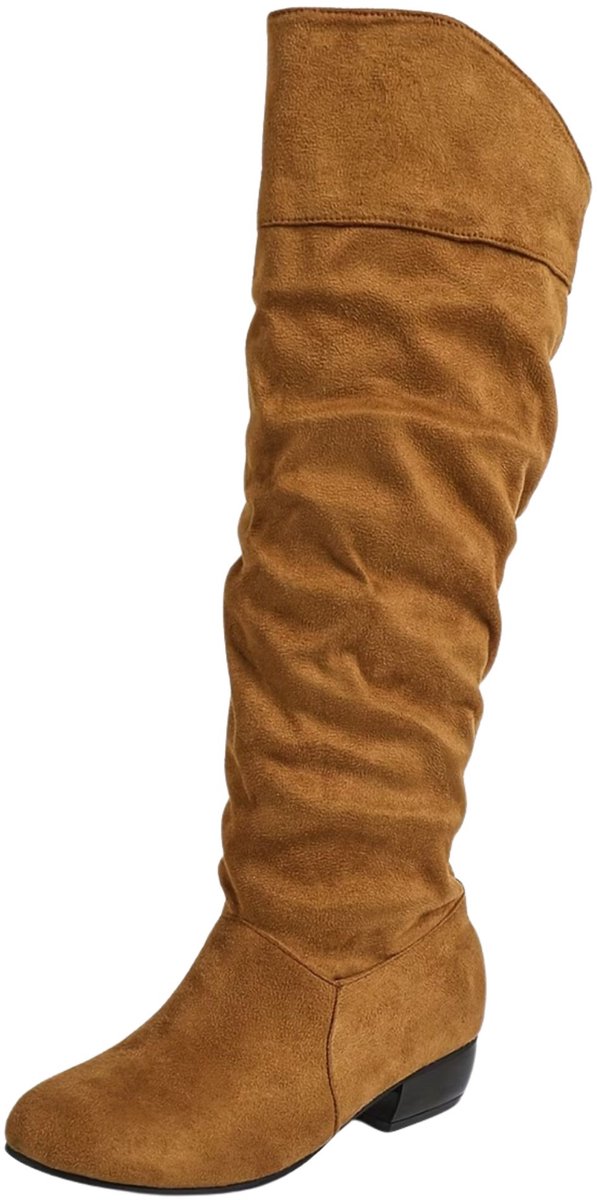 Currero Dames Cowboy Laarzen Hoge Hak Enkellaarzen Kniehoge Western Boots Chelsea 46 Bruin