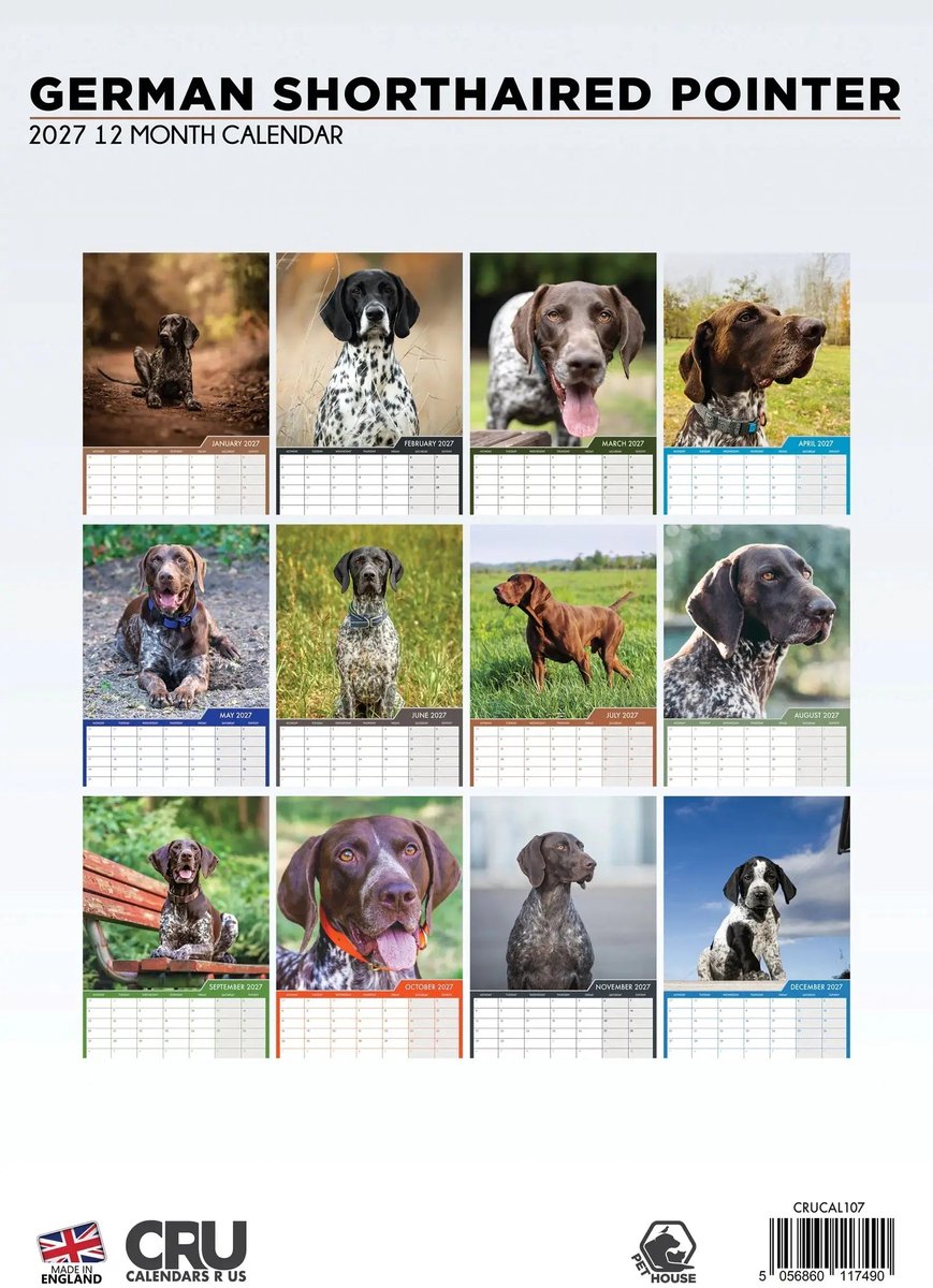 Duitse Staande A3 Kalender 2027