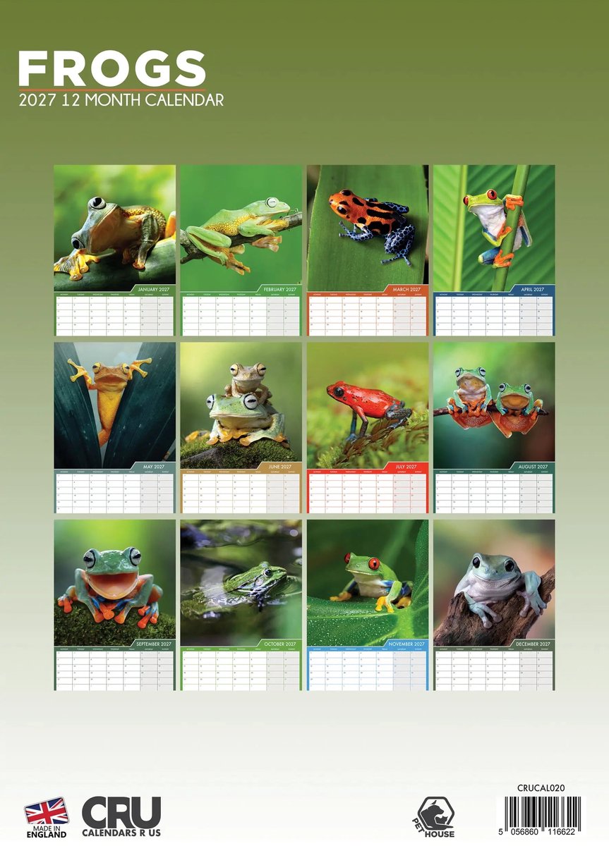 Kikker A3 Kalender 2027