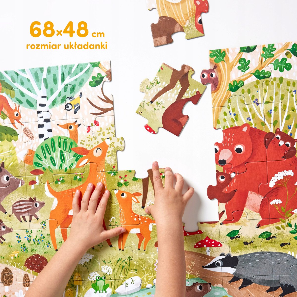 Educatieve puzzel Bos Dieren & Planten - 40 stukjes