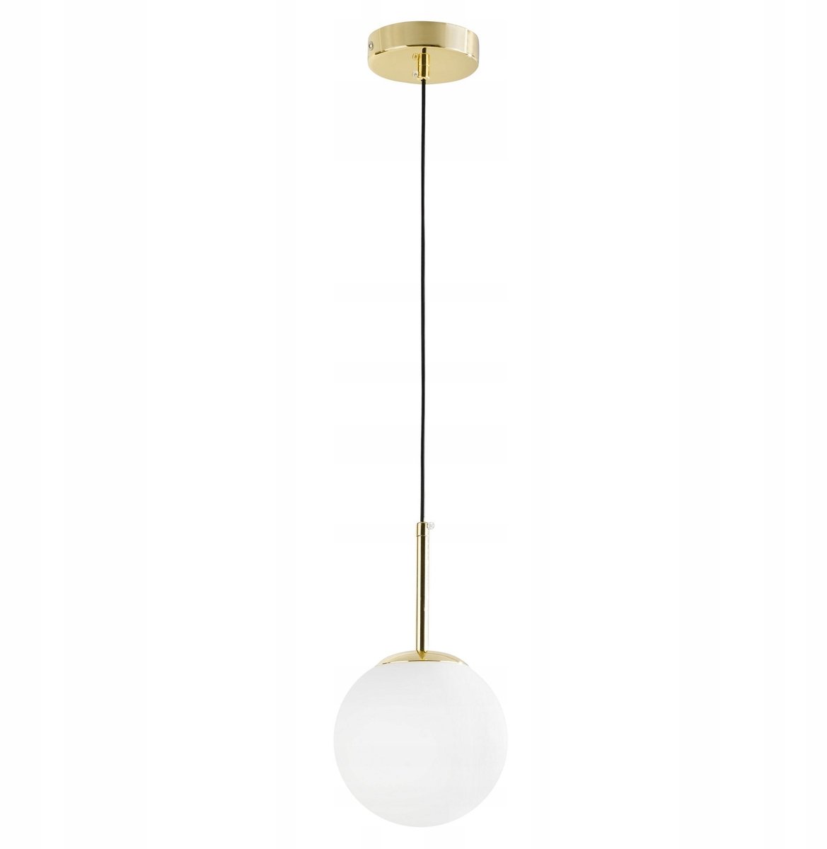 Moderne Hanglamp Goud Wit Glas E27 Fitting - Merkloos