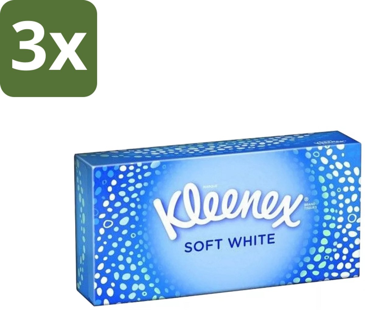 3 x Kleenex - Tissues - Soft White - 70 Tissues - Kleenex Tissues - Tissue - Tissuepapier - Tissue Voor Verkoudheid - Tissue Voor Neus