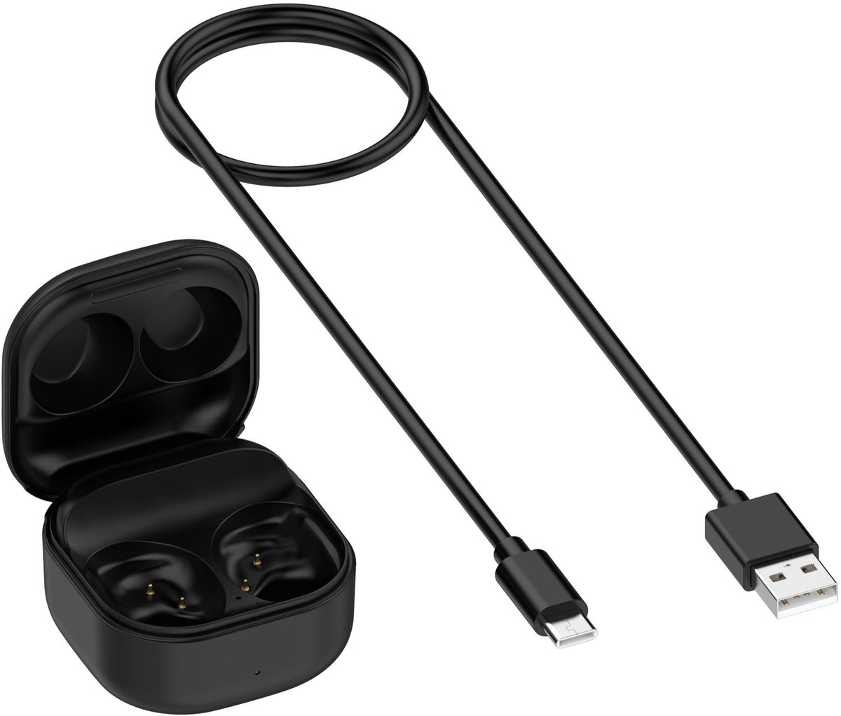Solidchoice - Vervangende Oplaadcase voor Galaxy Buds FE - Zwart