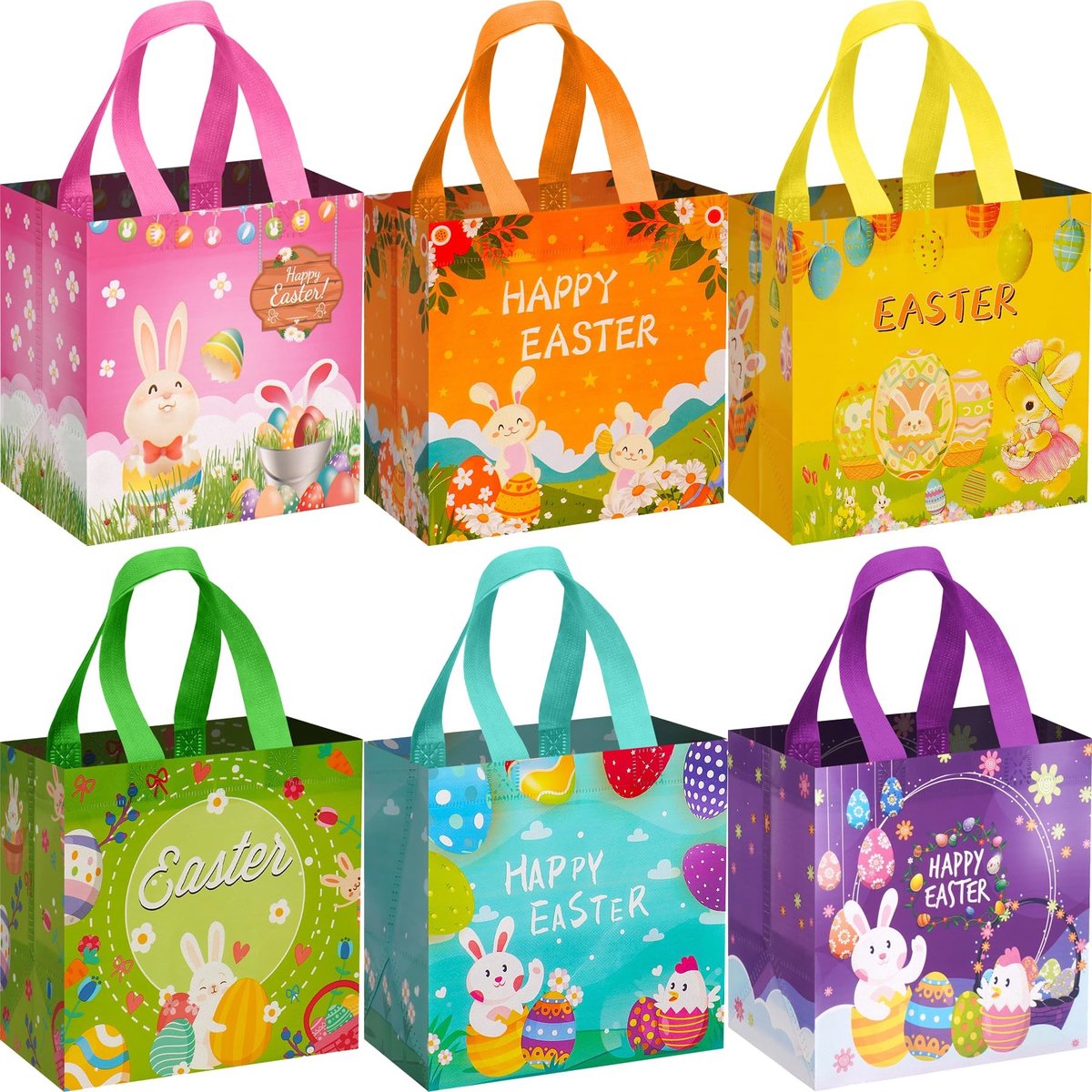 Solidchoice - 6 Stuks Geschenkzakjes voor Pasen