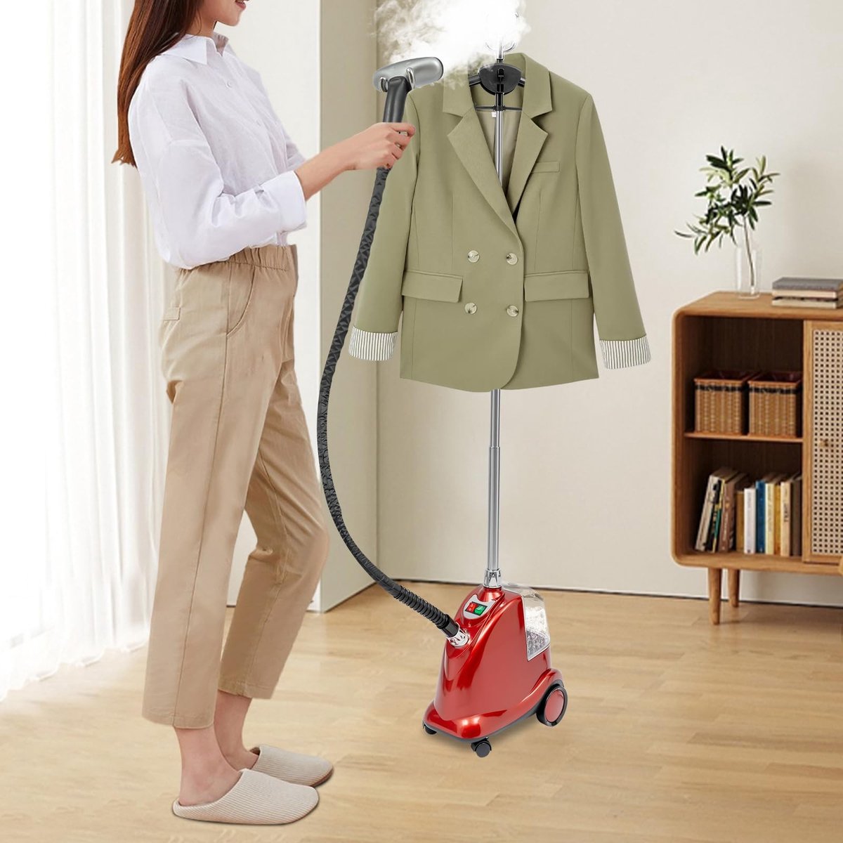 Solidchoice - Staande Kledingstomer met 2200 W en 3 Stoomniveaus