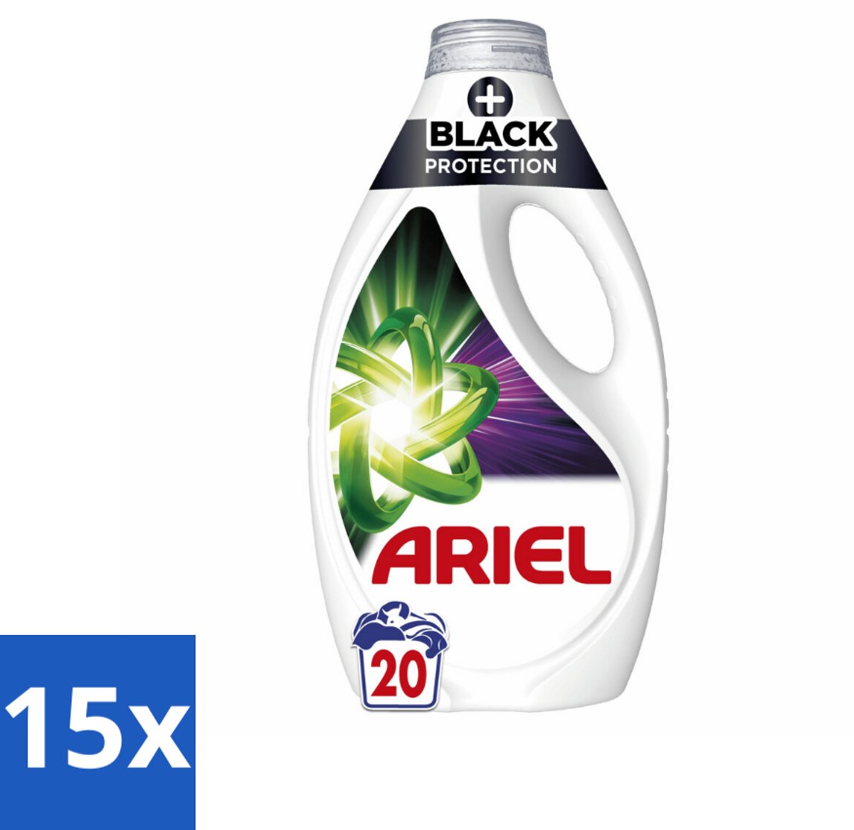 Ariel – +Revita Black – Vloeibaar Wasmiddel – 900 ml - Bulkverpakking - 15 stuks