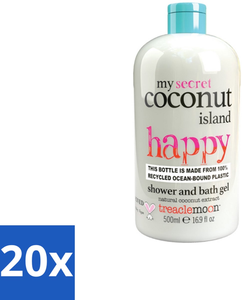 Treaclemoon – Douchegel – My Coconut Island – 500 ml - Bulkverpakking - 20 stuks
