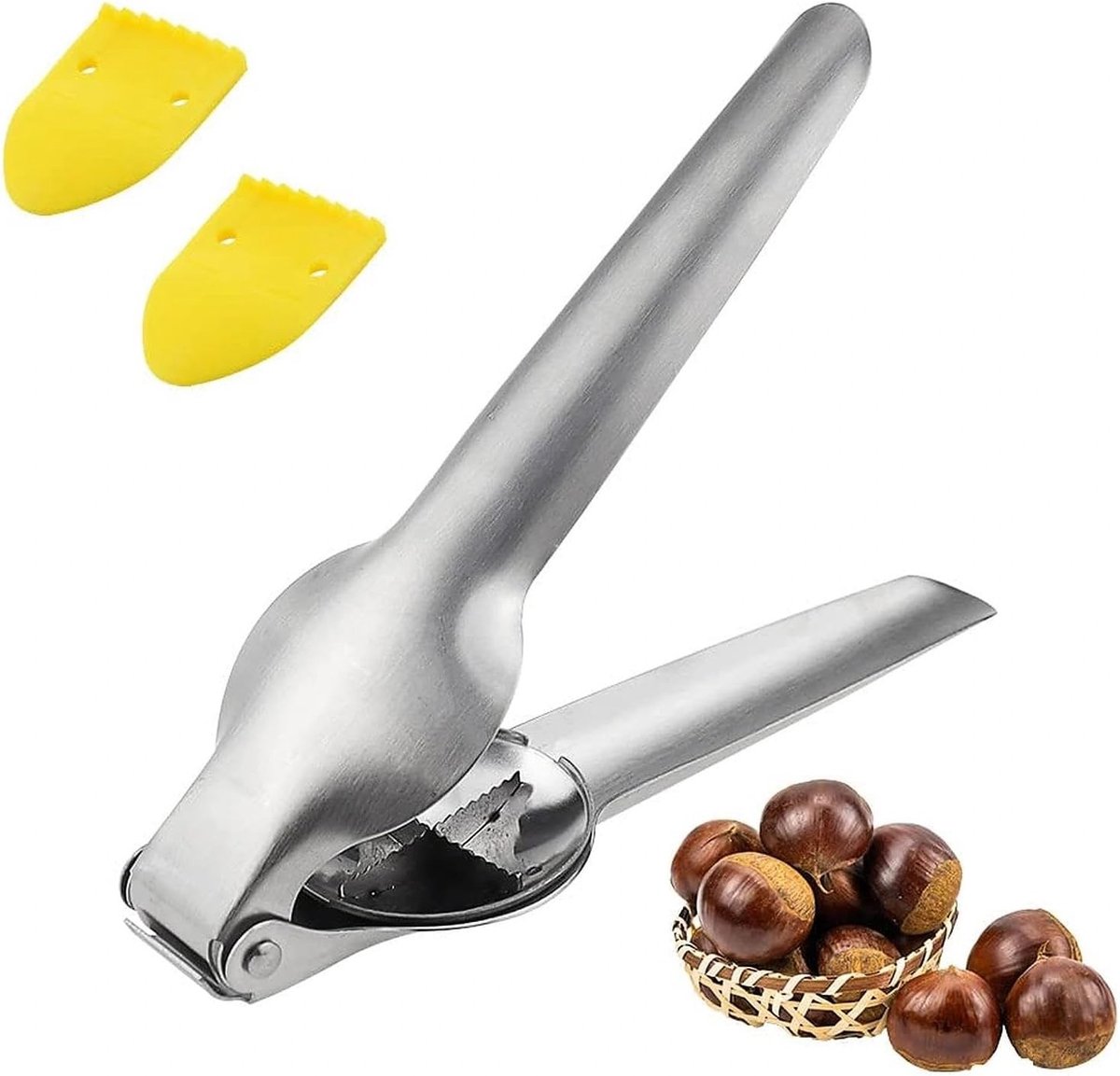 Chestnut Cutter en Opener van RVS - Handige Kastanjeklem voor Eenvoudig Openen van Kastanjes en Noten