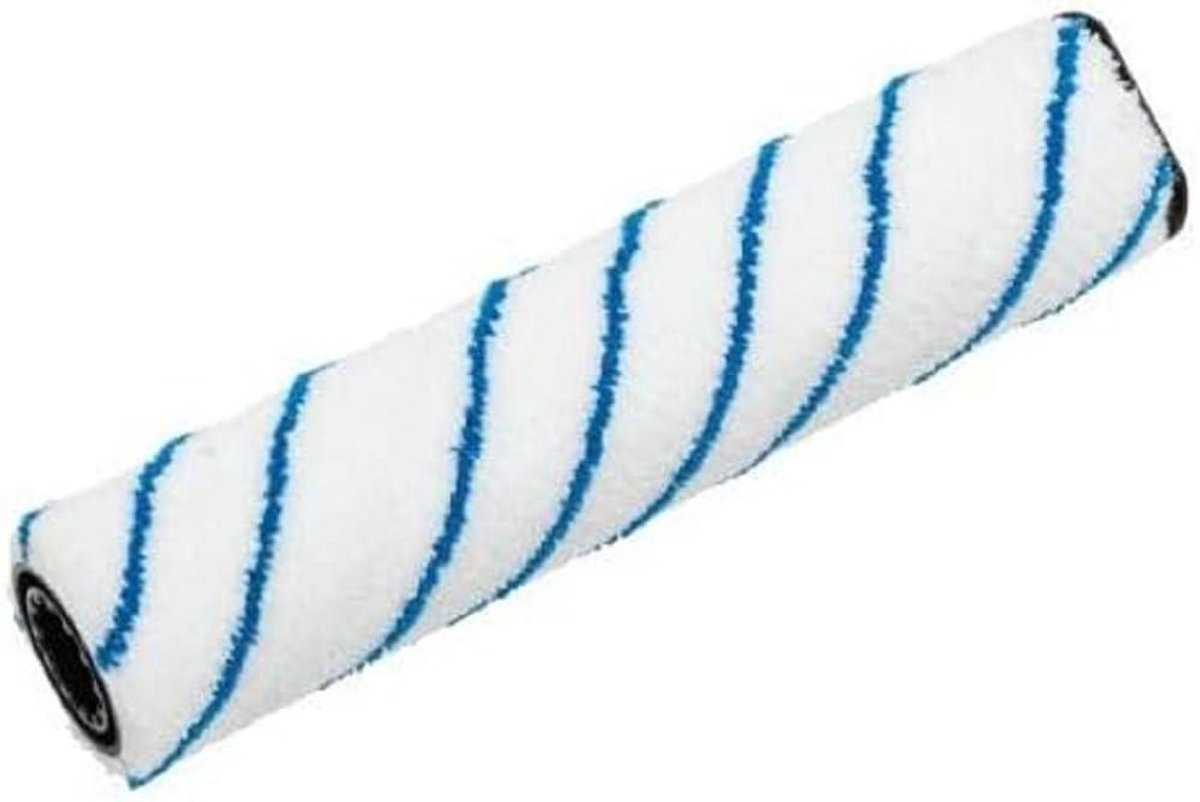Rolborstel Microvezel - Schrobborstel - Vloeren Reinigen - Voor Schuurmachines - 31 cm Breed - Wit Blauw