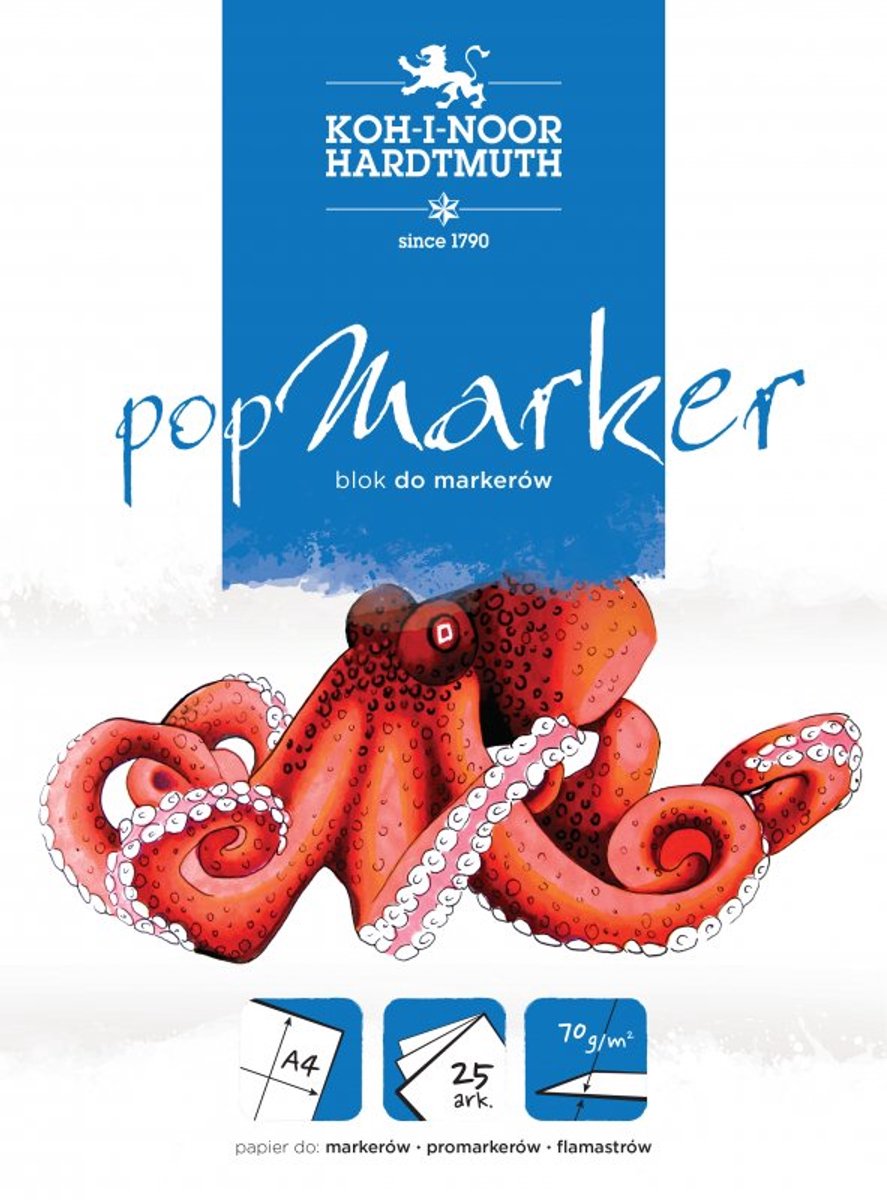 Koh-i-Noor Pop Marker Block A4 - 25 Sheets