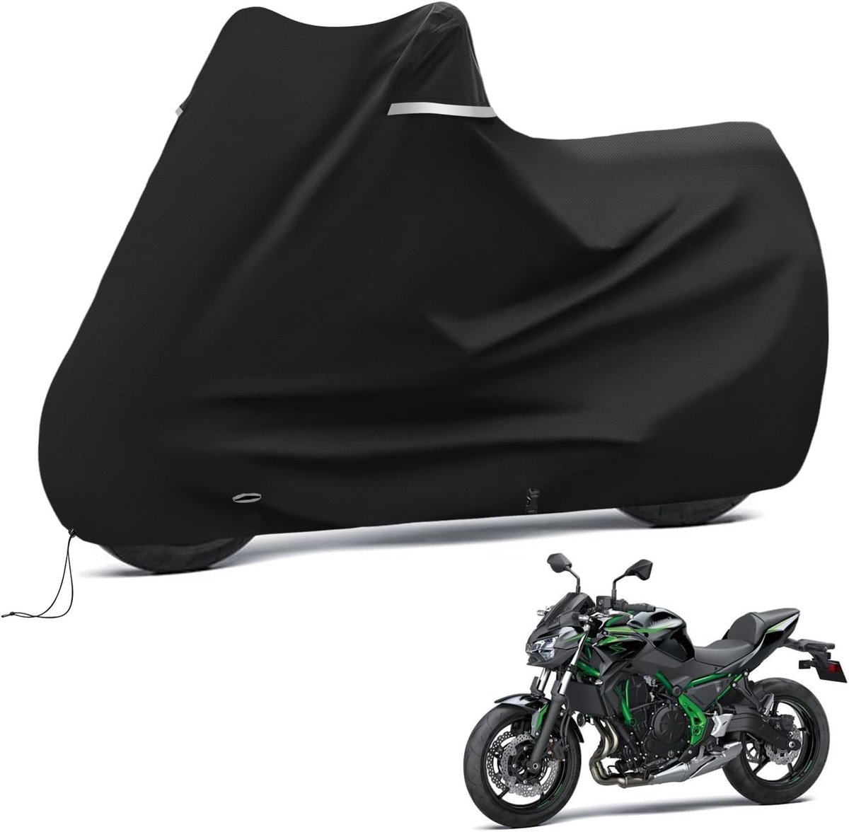Buitenkant Motorhoes voor Z650 en Z900, Waterdicht en UV-bestendig, Zwart en Duurzaam