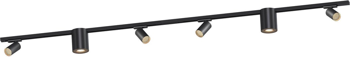 Ledvion - 2m LED Railverlichting Set - Kantelbaar - GU10 Spots - Zwart