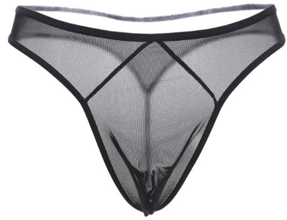 Elzusha - Sexy Ondergoed Set voor Mannen - 3-in-1 Onderbroek met G-String - Zwart