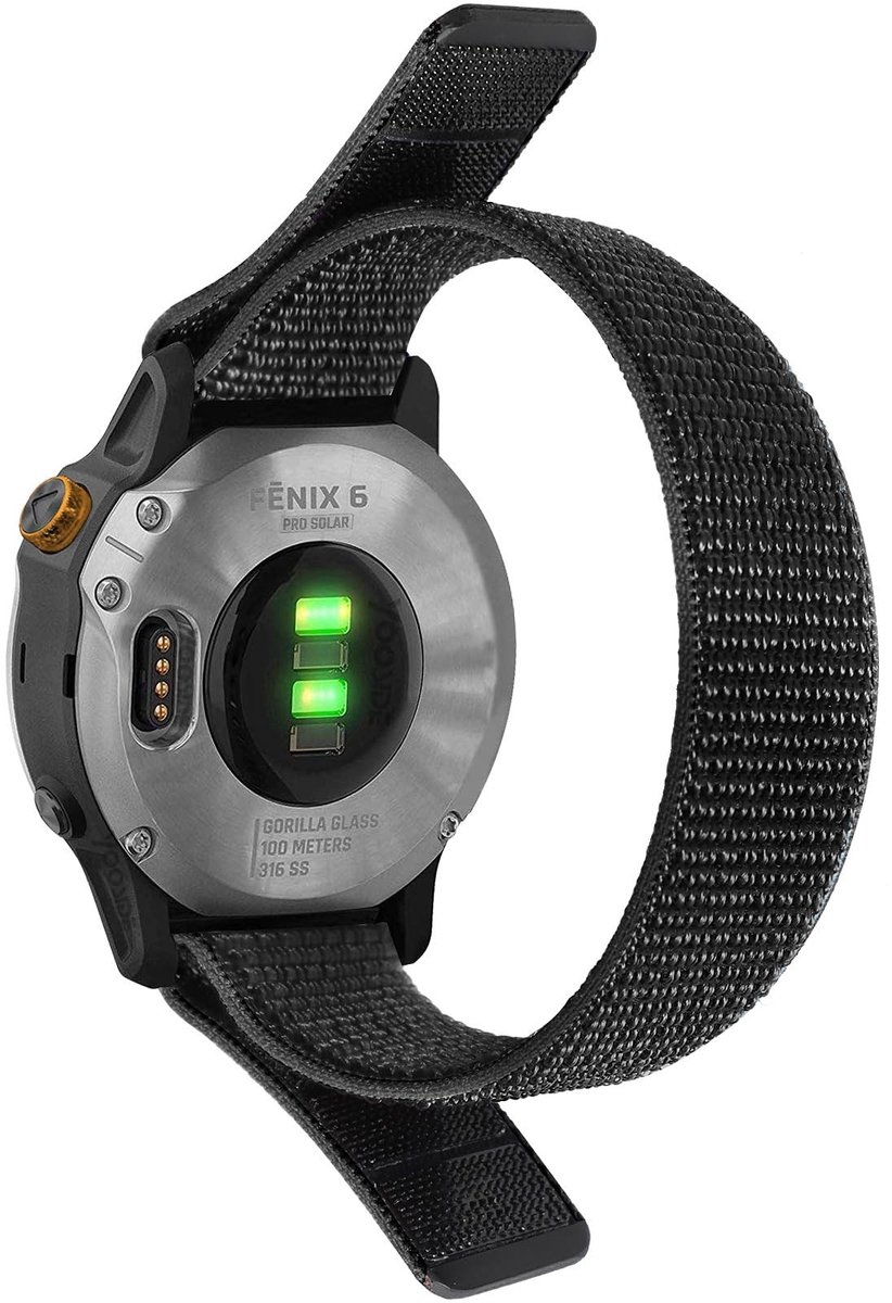 Elzusha - Vervangende Nylon Watchband voor Smartwatches 20mm