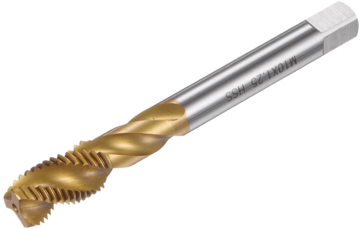 Elzusha - Spiraal Fluit Schroefdraadboor M10x1,25 van HSS met Titanium Coating