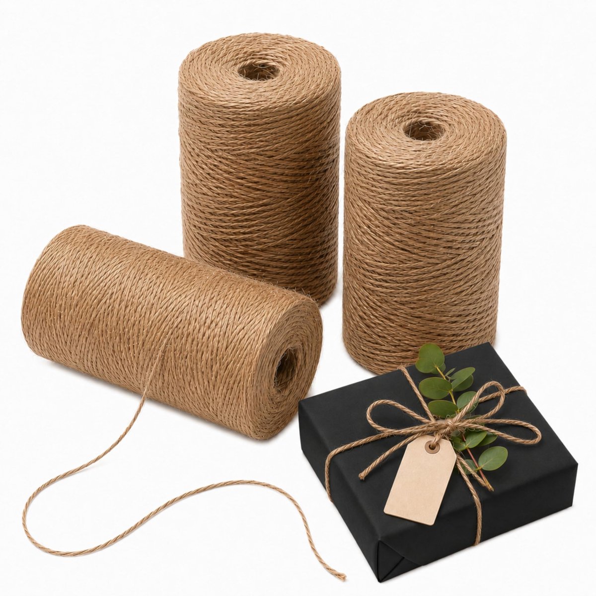 Elzusha - 1000 Voet Jute Touw voor Kunst en Tuinieren