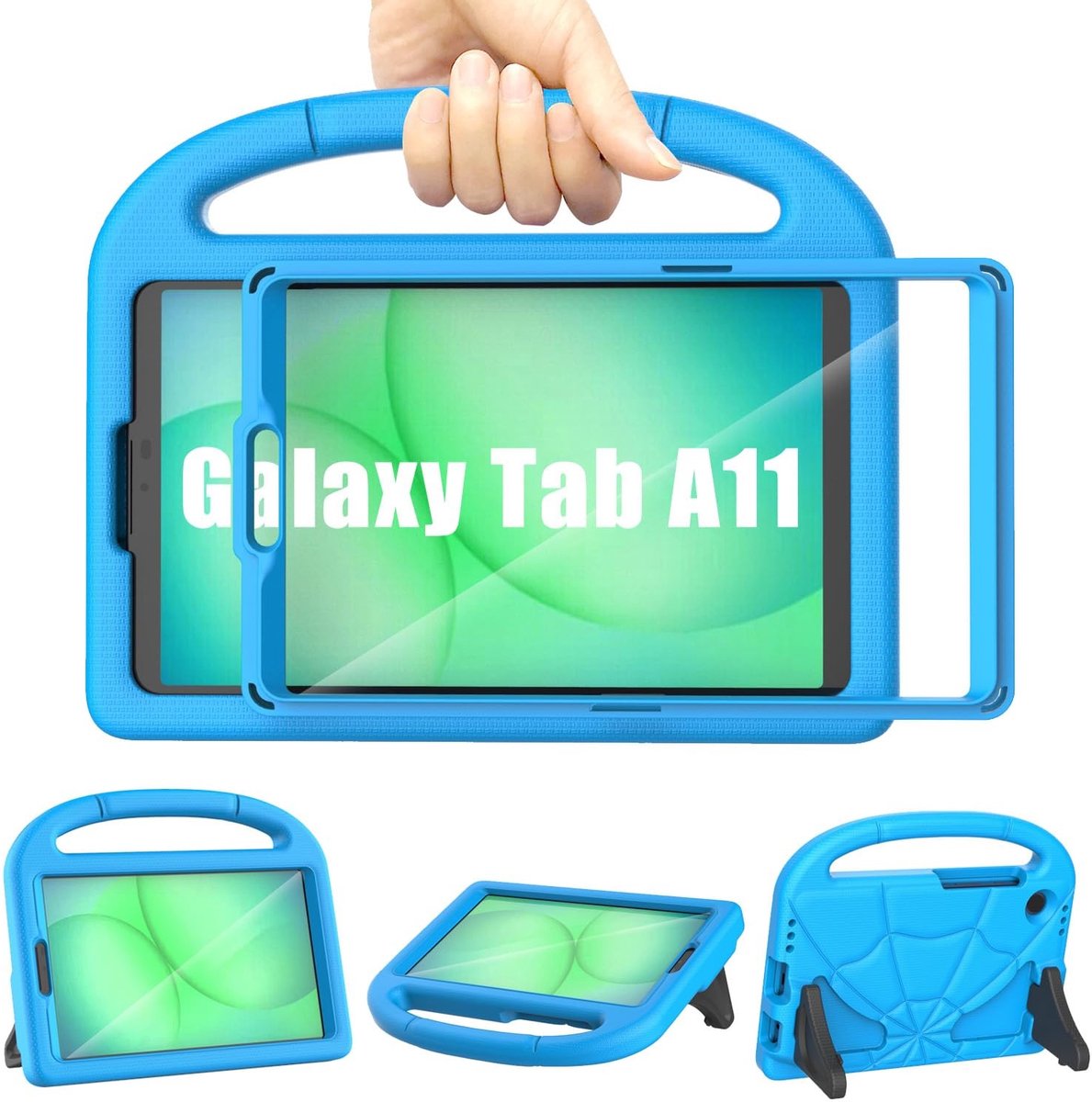 Elzusha - Kindvriendelijke Tablet Case voor 8.7 Inch Galaxy Tab A11/A9 met Schermbeschermer en Grip