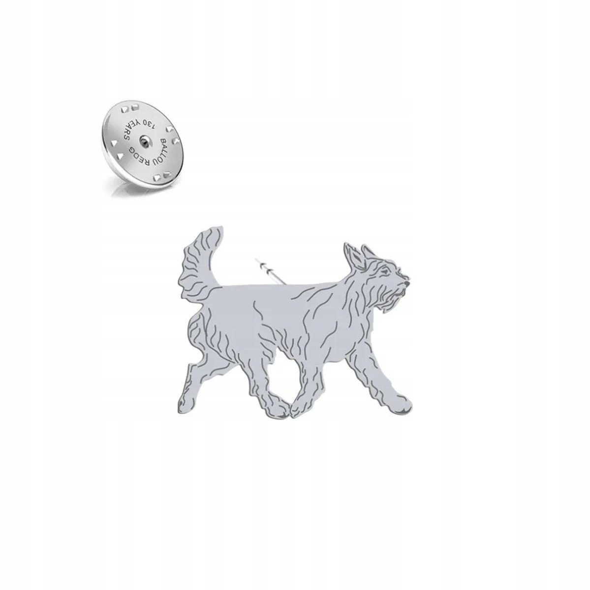 Zilveren Broche Herdershond Picard 925 - Uniek Cadeau