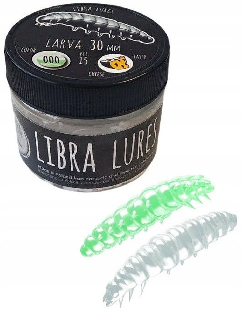 Libra Lures Larva 3.5cm - Glow UV Green - Zonder Verpakking