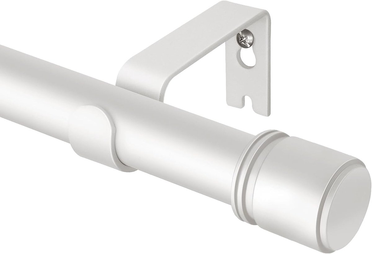 Gordijnroede 300cm - Wit - 80-305 cm - Uittrekbaar - Voor Ramendecoratie