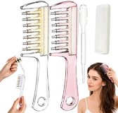 2 Stuks Haar Olie Applicator - Haargroeibevordering - 4ml Precieze Dosering - Lekvrij & met Massage - Geschikt voor Minoxidil & Etherische Olie - Hoofdhuid Verzorging - SOLLBRY®