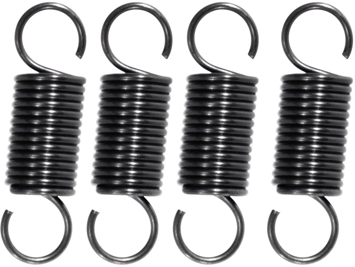 Tension Springs 20 mm met Haken - Piano Draadveren, Draaddiameter 0.7 mm, Buitenmaat 6 mm, 1.3 kg Sterkte, Verpakking van 20 Stuks voor Diverse Toepassingen