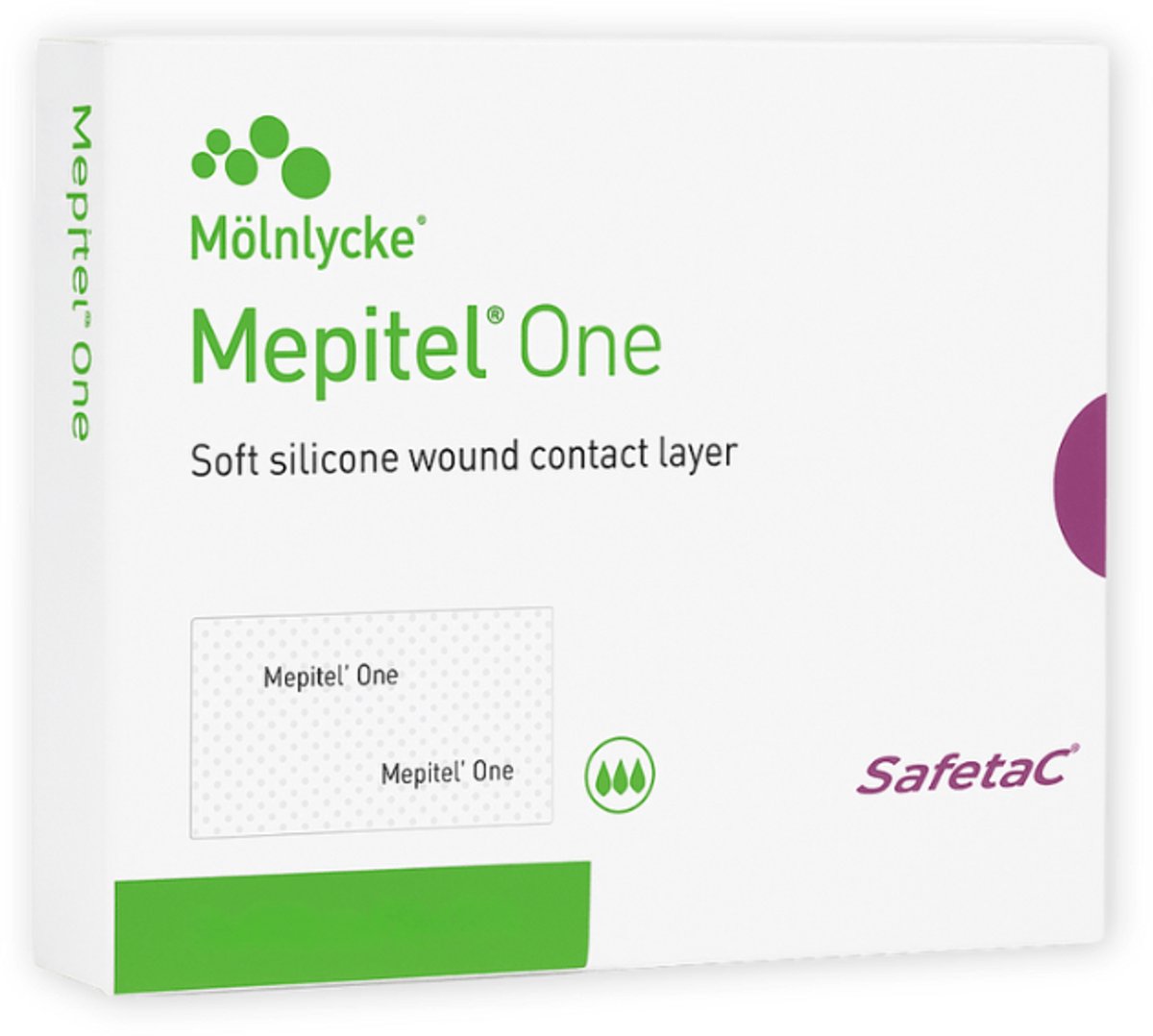 Mepitel One siliconen wondverband 12 x 15 cm 5 stuks