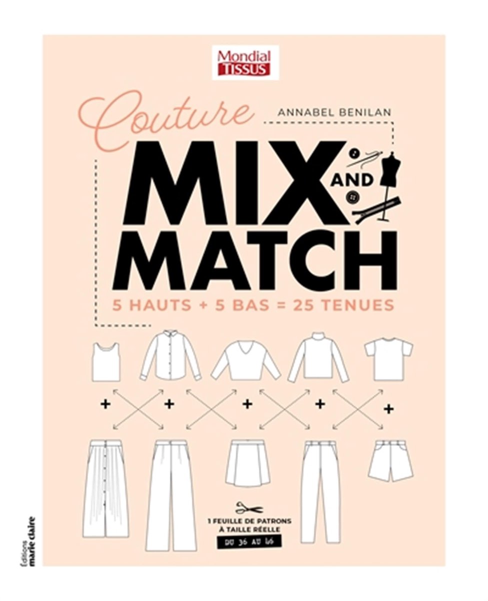 Couture mix and match: 5 hauts + 5 bas = 25 tenues - ShopVlot