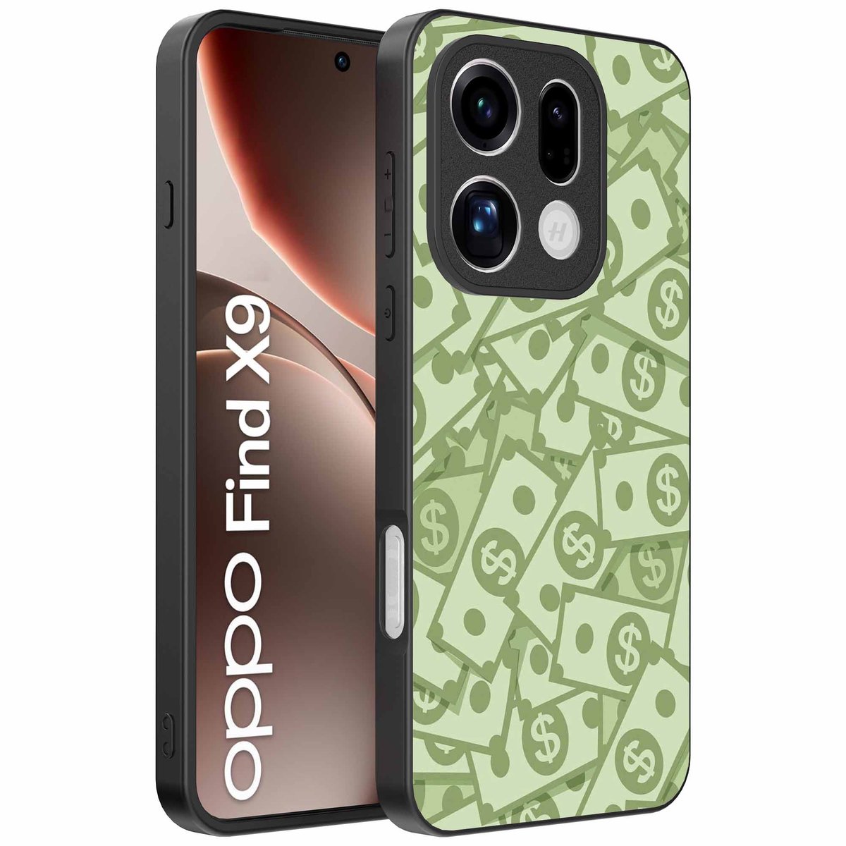Geschikt voor Oppo Find X9 Telefoonhoesje met Geld Opdruk - TPU Backcover Case With Money Design - Smartphonica geschikt voor Oppo Find X9