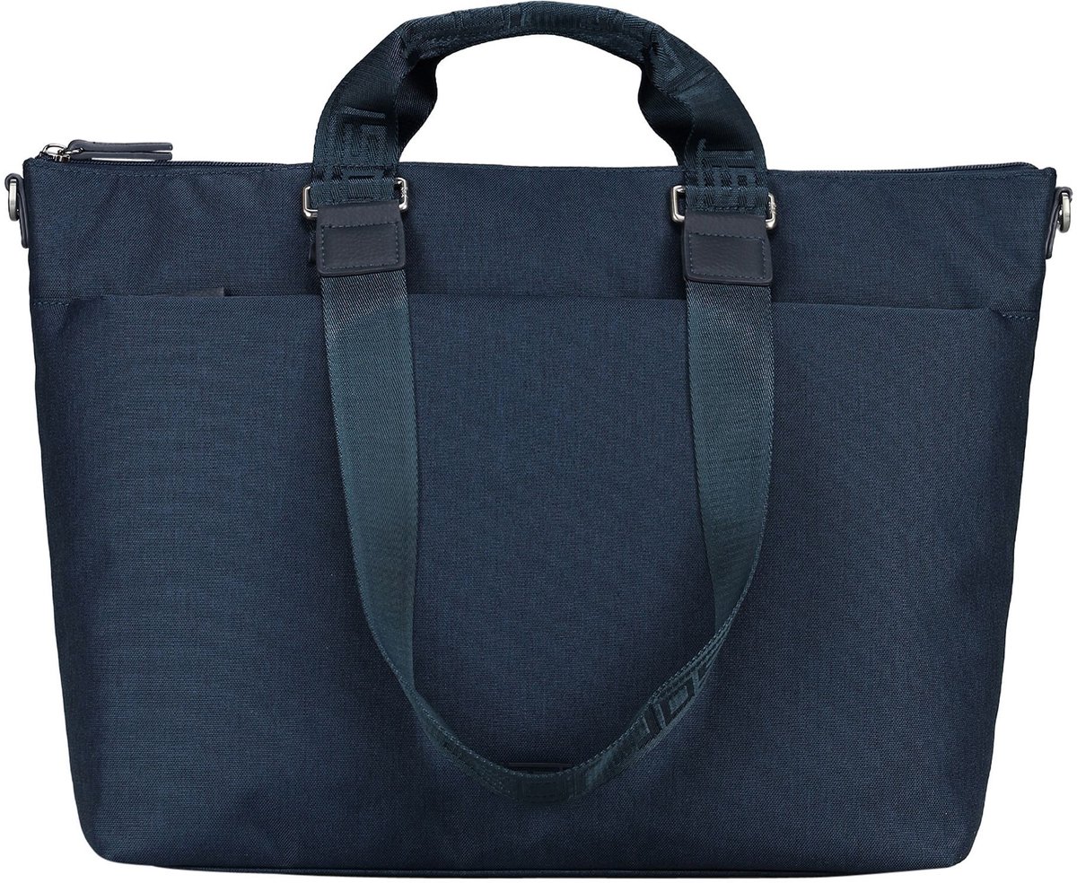 JOST business tas shopper met laptopvak Bergen Business Shopper Navy donkerblauw