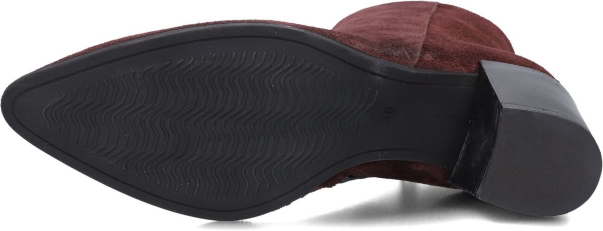 LINA LOCCHI At 156 Enkellaarsjes - Enkelboots met rits - Dames - Bordeaux - Maat 38
