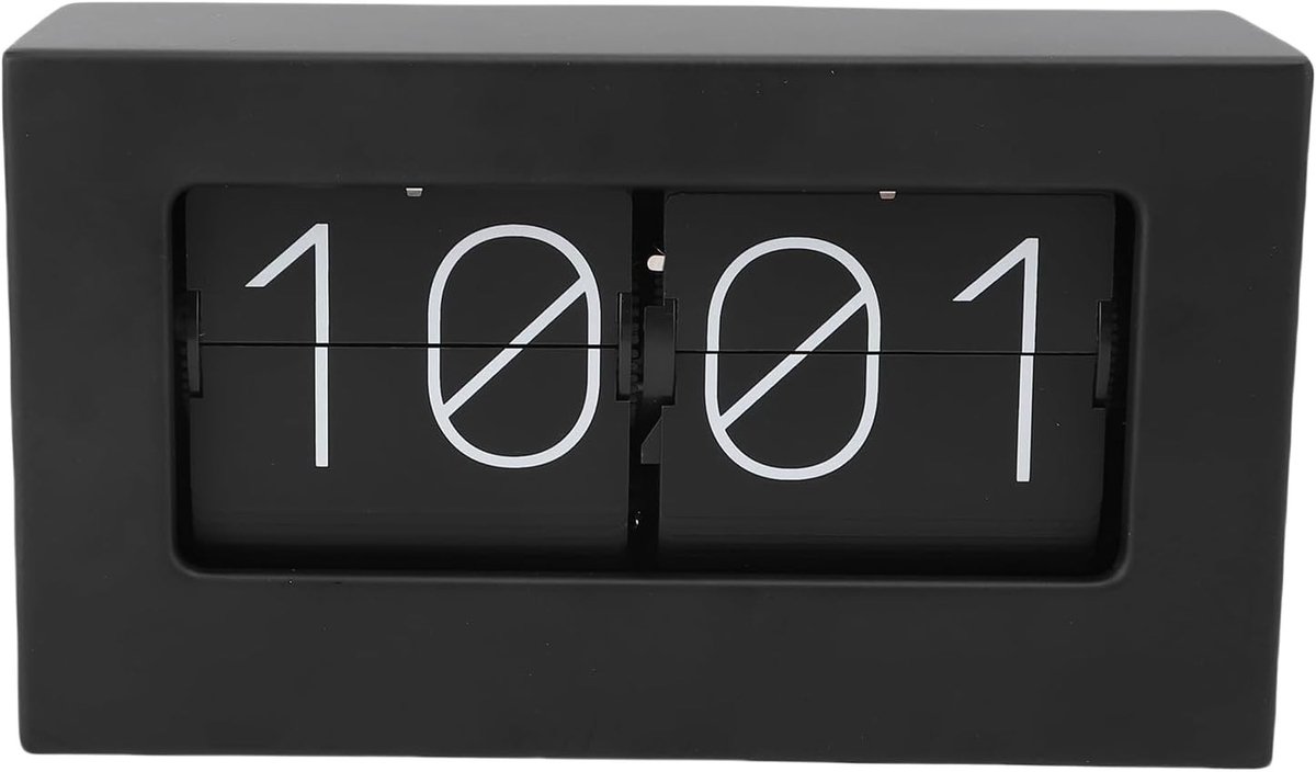 Retro Flip Clock - Digitale Vouwklok voor Bureau, Alarmfunctie en Batterij, Perfect voor Thuis en Kantoor Decoratie
