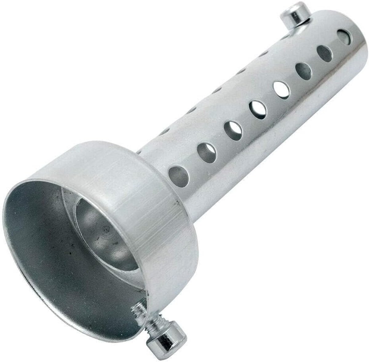 1X Motorfiets Universele Uitlaat Baffle DB Killer uitlaat 48mm zilver