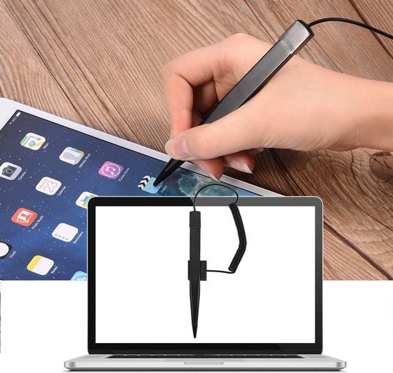 Stylus-pennen voor touchscreens, professionele, hooggevoelige styli-tip, draagbare plastic dock en veer met hoge sterkte, voor autonavigatie, POS, bestelmachine, belastingprinter, enz — afbeelding 2
