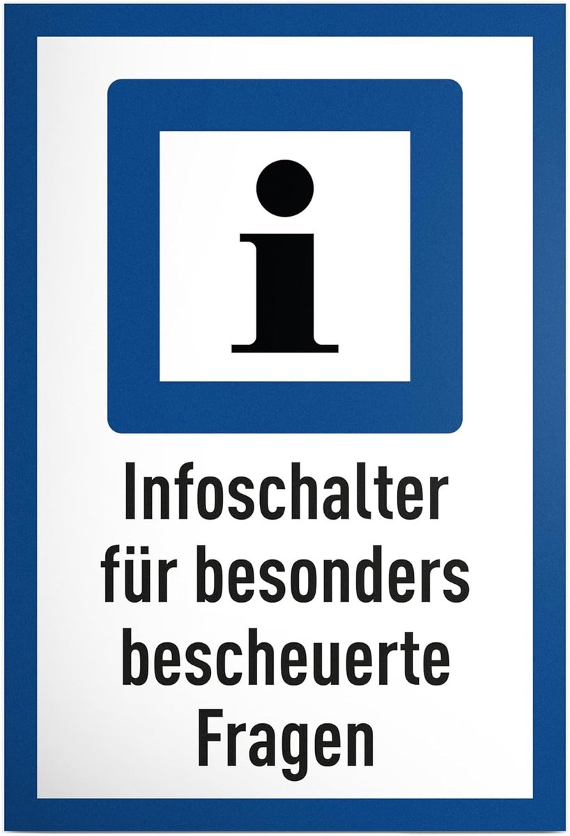 Infoschakelaar beschulerde vragen - 30 x 20 cm bord kunststof - cadeau-idee decoratie feestdecoratie cadeau party collega's vrienden - deurbordje spreukenbord grappige spreuk