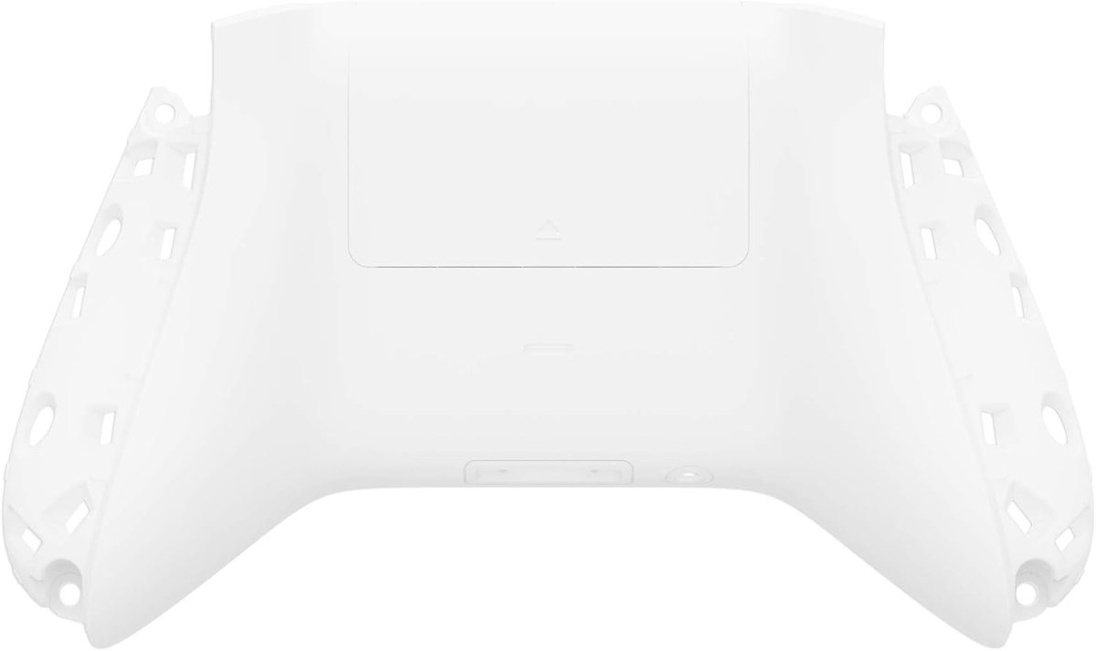 eXtremeRate Wit Soft Touch Custom Bodem Shell met Batterij Cover voor Xbox Series X S Controller - Controller & Side Rails NIET Inbegrepen