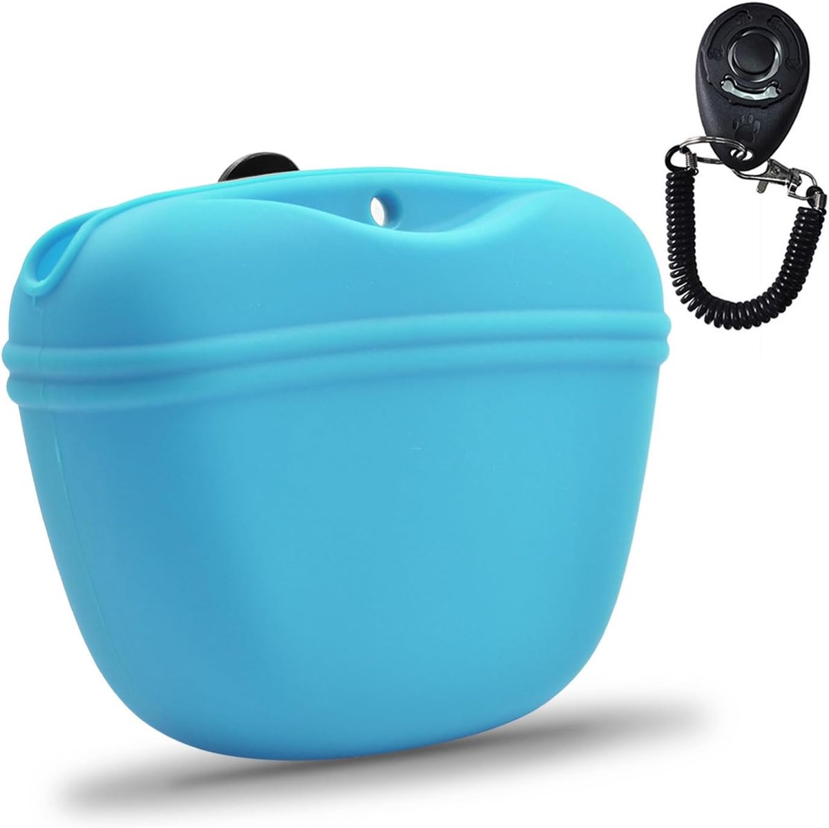 AUDWUD-Lekkernijen-Zakjes met siliconenclip op draagbare trainingscontainer-praktische magneetsluiting en riemclip-BPA-vrij