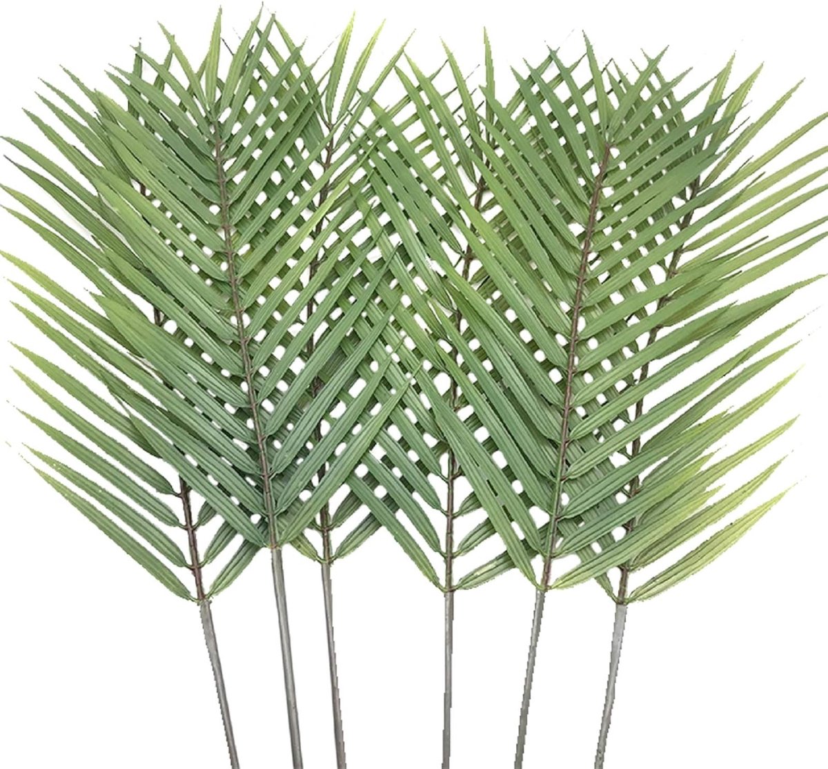6 Stuks Kunstmatige Palmbladeren Kunstmatige Tropische Monstera Bladeren 74 cm Hoog voor Thuis Huwelijk Palm Hawaiiaanse Bladeren Decoraties