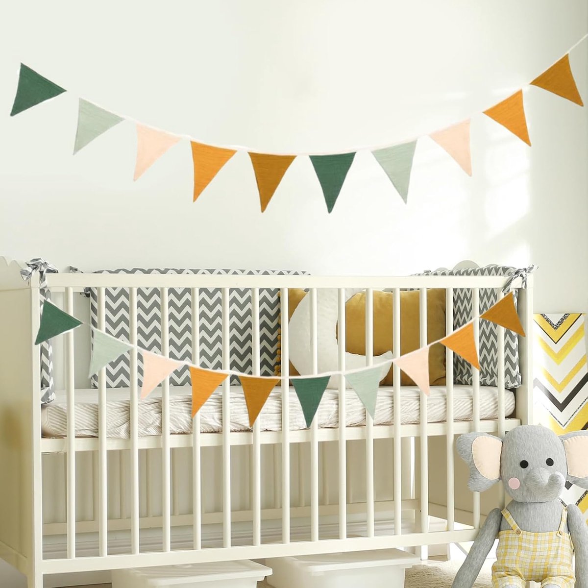 Vlaggetjesslinger voor kinderkamer, decoratie, huisbed, decoratie, feest, voor vlaggetjesslinger, stof, bruiloft, vlaggetjesslinger, kinderkamer, decoratie, jongens, modderkeuken, stof