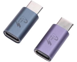 Data Blocker, 2 in 1 USB C Naar C Data Blocker voor Veilig Opladen, PD 240W Snel Opladen en Anti-sap-jacking Weigeren Hacken voor Telefoon, Laptop, Autolader