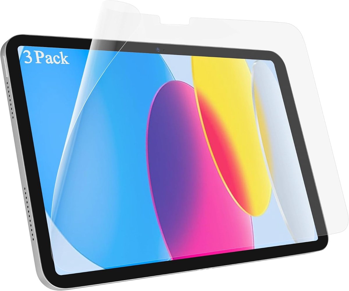 3 stuks papierfolie compatibel met iPad A16 11e/10e generatie 10,9 inch 2022/11 inch 2025, papierfolie, beschermfolie, niet-verblindende anti-vingerafdruk, displaybescherming, papier, PET-folie voor