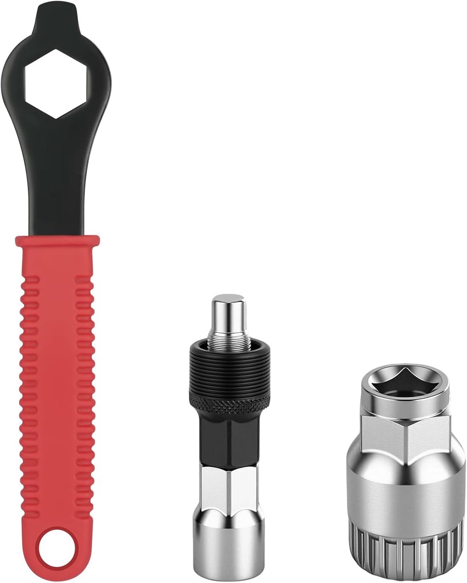 Cranktrekker voor op de fiets, met sleutel, reparatiegereedschap, trekker voor fietsen, leuke uitrusting voor outdoor-wielrennen