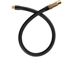 Verlengslang voor luchtdrukcompressoren en luchtpompen, 50 cm vervangende slang, verlengbuis, compatibel met Xiaomi Air Inflator, voor fiets, auto, motorfiets, fietsbanden, luchtpomp