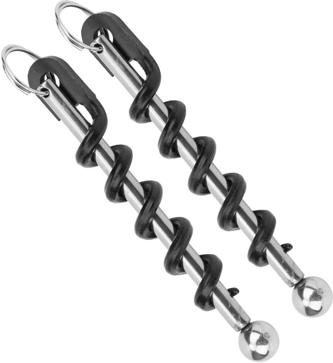 Roestvrijstalen Wijnbierflesopener Corkscrew Keychain, Ergonomische Handgreep, Arbeidsbesparende, Gemakkelijk Te Dragen voor Picknicks in de Buitenlucht, Kamperen,