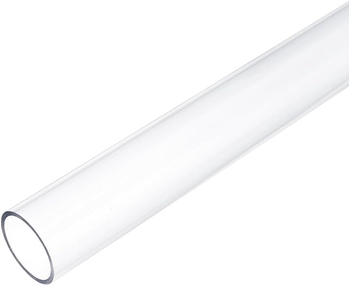 Acryl ronde buis, 30,5 cm lang, 26 mm ID, 30 mm OD, helder, transparant, 1 stuk